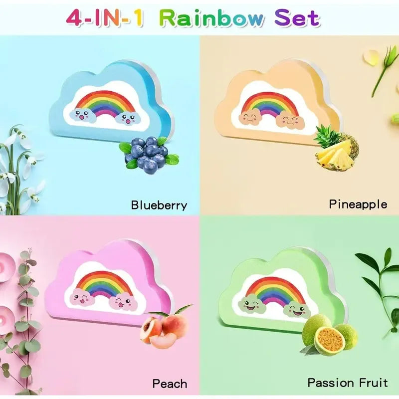 4-in1 Rainbow Bath Bomb