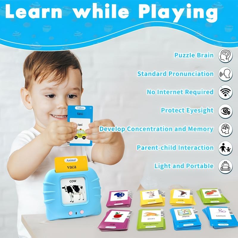 Bilingual Talking Flash Cards (English + Spanish)